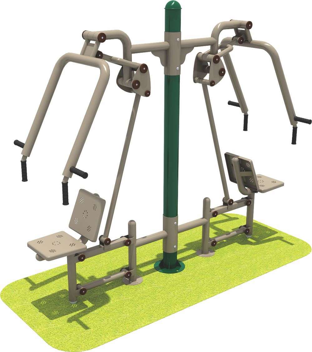 米兰中国·运动健身器材 双人坐推器